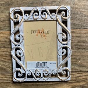 Melannco Vintage Scroll Picture Frame - White and Gold